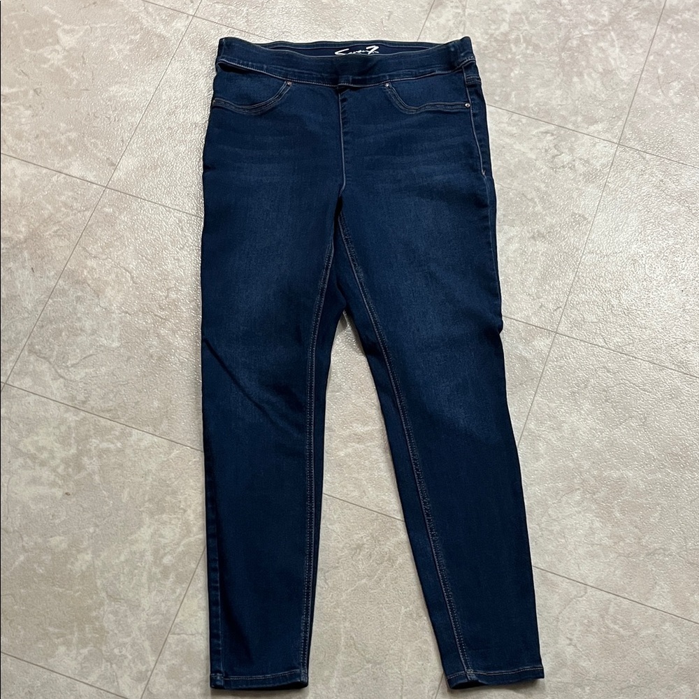 Seven7 Women's Deep Blue Jeggings L